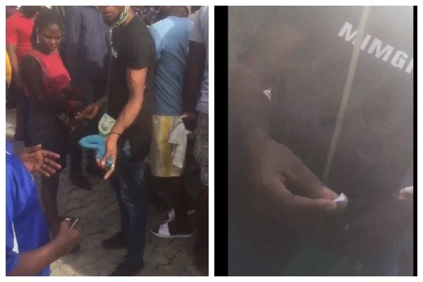 Nigerians Turn Queues In Banks To Business, Charge 10k Per Slot In Lagos (Video) - Image 1