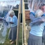 COVID-19: Man Innovates ‘Cuddle Curtain’ To Safely Hug Grand-mum Amidst Pandemic (Watch Video) - Image 1